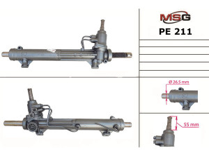 PE211 (MSG) Рулевая рейка с ГУРPeugeot 406 97-04
