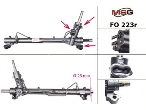 FO223R (FORD) Рулевая рейка с ГУРFord Focus III 11-18 Ford C-MAX 02-10 Ford Focus II 04-11