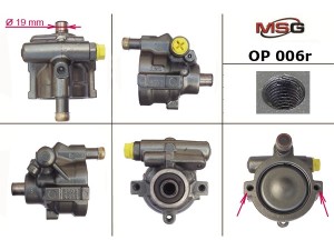 OP006R (Saginaw) Насос ГУРRenault Master II 97-10 Nissan Interstar 01-10 Citroen C5 01-08