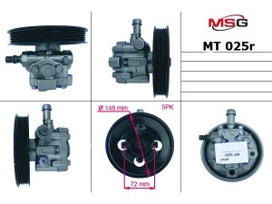 MT025R (UNISIA JECS) Насос ГПКMitsubishi Galant 92-96 Mitsubishi Galant 96-03