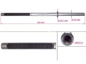 HY232RC (MSG Rebuilding) Шток рульової рейки з ГПКHyundai Solaris 11-17 Hyundai Accent 10-18 Kia Rio 11-17