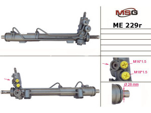 ME229R (ZF) Рульова рейка з ГПКMercedes-Benz ML W163 98-05