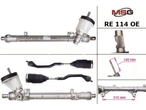 RE114OEM (TRW) Рулевая рейка без ГУРRenault Scenic III 09-16 Renault Megane III 09-16 Renault Fluence 09-17