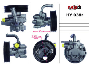 HY038R (YOUNGSHIN) Насос ГУРHyundai H-1 97-04 Hyundai H-1 04-07