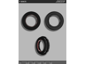 F-00467X (TOP GUN) Сальник 24,50/37,80/41,80*3,30/7,50 тип чертежа 6V1