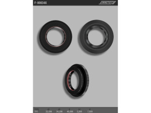 F-00034X (EMMETEC) Сальник 22,50/34,20/40,00*3,20/7,50 тип чертежа 6V1