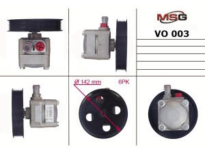 VO003 (MSG) Насос ГУРVolvo V70 00-07 Volvo S60 00-09 Volvo C70 96-05