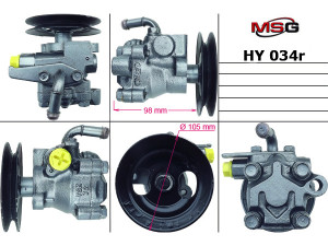HY034 (MSG) Насос ГУРHyundai H-100 94-03