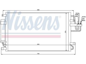 94801 (NISSENS) Радіатор кондиціонераHyundai Tucson 04-09 Kia Sportage 04-10
