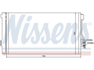 94674 (NISSENS) Радиатор кондиционераMercedes-Benz Vito W639 03-14