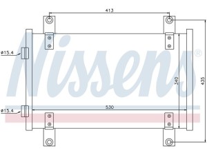 94712 (NISSENS) Радиатор кондиционера 2.8TD 8V, 2.8JTD 8V, 2.0JTD 8VFiat Ducato 02-06 Peugeot Boxer 02-06 Citroen Jumper 02-06