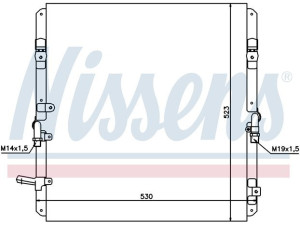 94053 (NISSENS) Радіатор кондиціонера 4.7MPI 32V, 4.2TD 12VToyota Land Cruiser 100 98-07