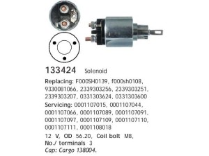 133424 (HC-Cargo) Втягивающее реле стартера