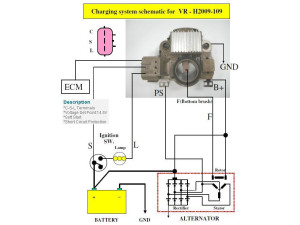 VR-H2009-109 (MOBILETRON) Реле регулятор генератора