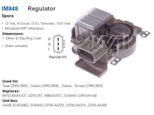 IM848 (TRANSPO) Реле регулятор генератора