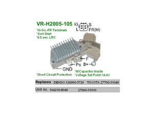 VR-H2005-105 (MOBILETRON) Реле регулятор генератора