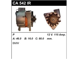 CA542IR (MSG Rebuilding) ГенераторBMW 7 E32 86-94