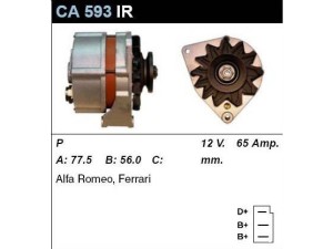 CA593IR (MSG Rebuilding) ГенераторAlfa Romeo 33 83-95