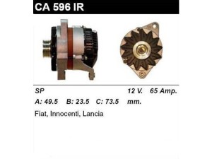 CA596IR (MSG Rebuilding) ГенераторFiat Tempra 90-97 Fiat Fiorino 88-00 Lancia Dedra 89-99