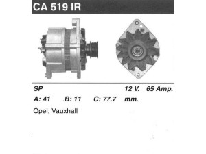 CA519IR (MSG Rebuilding) ГенераторOpel Astra F 91-98