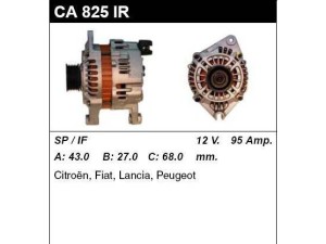 CA825IR (MSG Rebuilding) ГенераторFiat Ducato 02-06 Peugeot Expert 95-07 Citroen Jumper 94-02