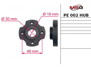 PE002HUB (Saginaw) Маточина насоса ГПКPeugeot Boxer 94-02 Citroen Jumper 94-02