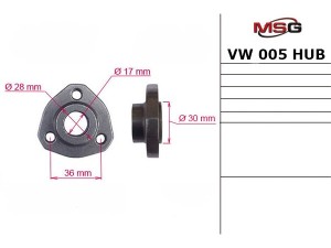 VW005HUB (MSG) Ступица насоса ГУРVW Transporter T4 90-03 Audi A3 96-03 Skoda Octavia Tour 96-10