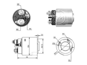 ZM2492 (ZM) Втягивающее реле стартера