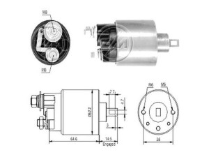 ZM712 (ZM) Втягивающее реле стартера