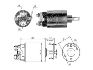 ZM780 (ZM) Втягувальне реле стартера