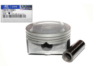 2341023981 (MOBIS) Поршень 0.25 с пальцем 2.0MPI 16V G4GCHyundai Elantra HD 06-11 Hyundai i-30 07-12 Hyundai Tucson 04-09