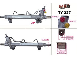 TY227 (MSG) Рулевая рейка с ГУРToyota Hilux 05-16