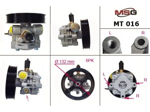 MT016 (MSG) Насос ГУРPeugeot 4007 07-12 Mitsubishi Outlander XL 07-12 Citroen C-Crosser 07-12