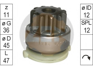 ZN1714 (ZEN) Бендикс стартера