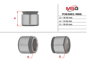 P363001-MSG (MSG) Поршень тормозного суппорта