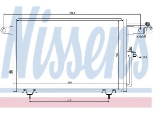 94213 (NISSENS) Радиатор кондиционераAudi A6 94-97