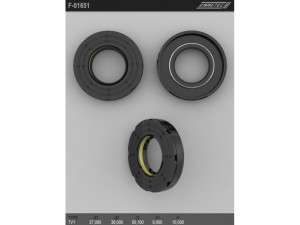 F-01651 (TCS) Сальник 27,00/50,10*9,00/10,00 тип чертежа 7V1