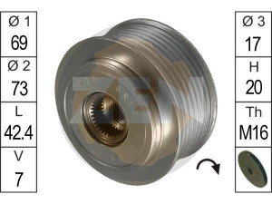 ZN5459 (ZEN) Шкив демпферный генератораHyundai Porter 96-10 Hyundai H-1 97-04 Kia Sorento 02-09
