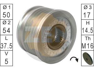 ZN5574 (ZEN) Шкив демпферный генератораMercedes-Benz Vaneo 01-05 Mercedes-Benz A-Class W168 97-04