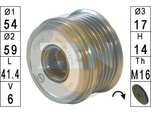 ZN5623 (ZEN) Шкив демпферный генератораBMW X3 F25 10-17 BMW 5 F10-18 10-17 Chevrolet Aveo 12-17