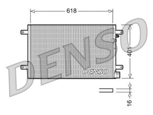 DCN02006 (DENSO) Радиатор кондиционера 1.6MPI 8V, 1.8TSI 16V, 2.0TSI 16V, 2.0TDI 16V, 3.0TDI 24V, 2.7TDI 24V, 4.2FSI 24VAudi A4 04-08 Audi A4 07-15 SEAT Exeo 08-13