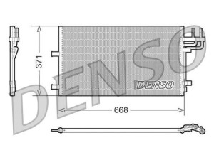 DCN10007 (DENSO) Радиатор кондиционераFord C-MAX 10-19 Ford C-MAX 02-10 Ford Focus II 04-11