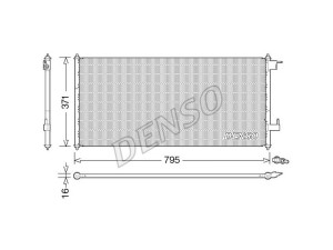 DCN10030 (DENSO) Радиатор кондиционераFord Connect 02-13