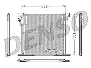 DCN17030 (DENSO) Радиатор кондиционераMercedes-Benz Vito W638 96-03