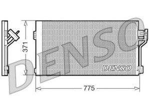 DCN17050 (DENSO) Радиатор кондиционераMercedes-Benz Vito W639 03-14
