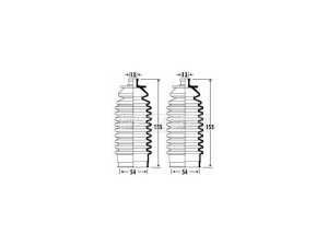 JA201DUSTER (MSG) Пыльник рулевой рейкиJaguar XJ 97-03