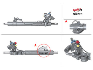 NI227R (NISSAN) Рулевая рейка с ГУРNissan Murano 08-16