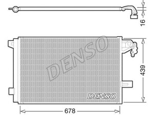 DCN32063 (DENSO) Радиатор кондиционераVW Transporter T5 03-15