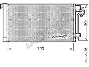 DCN32020 (DENSO) Радиатор кондиционераVW Transporter T5 03-15