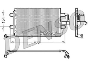 DCN32017 (DENSO) Радиатор кондиционераVW Caddy III 04-15 Audi A3 03-12 Skoda Octavia A5 04-13